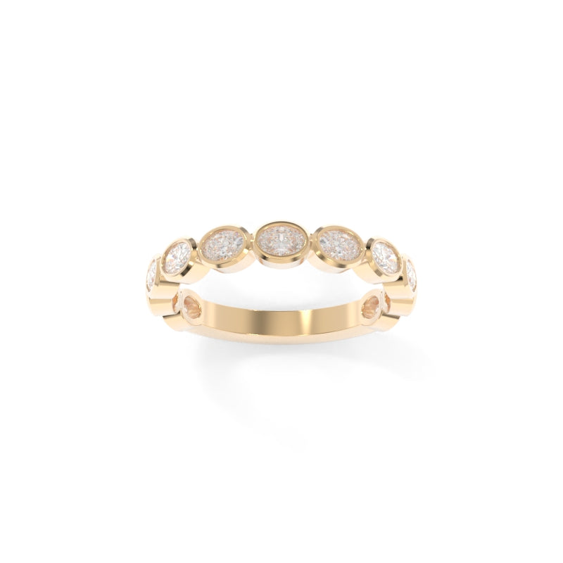 Maya Petite Bezel Band Oval