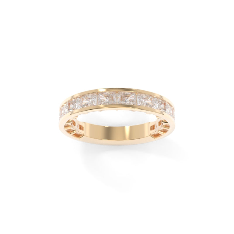 Maya Petite Channel Band Radiant 18K Champagne Gold True Gem Recycled