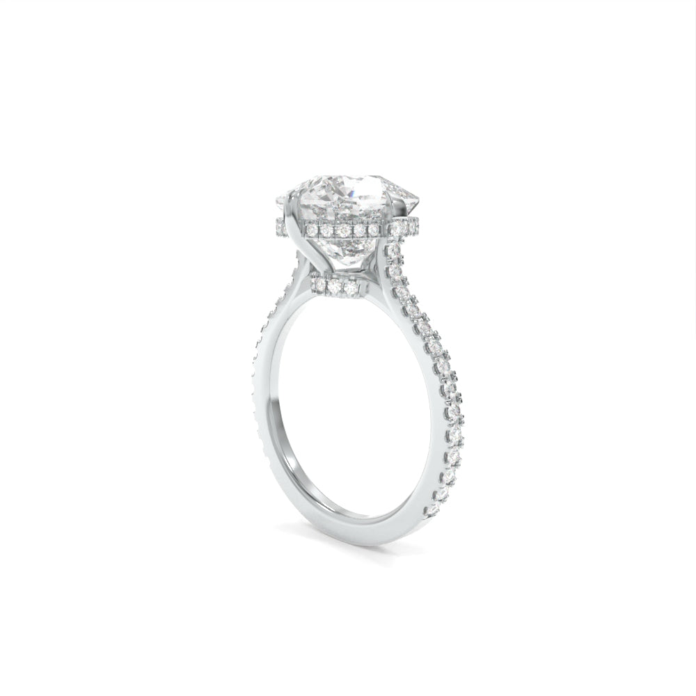 Nora Ring - 10.5x9mm Modern Cushion TTG Moissanite