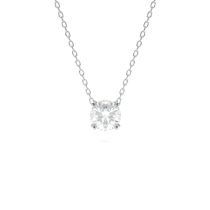 Moissanite pendant necklace- Pear 1 CTW - MSN20095 - JPB Jewelry Box
