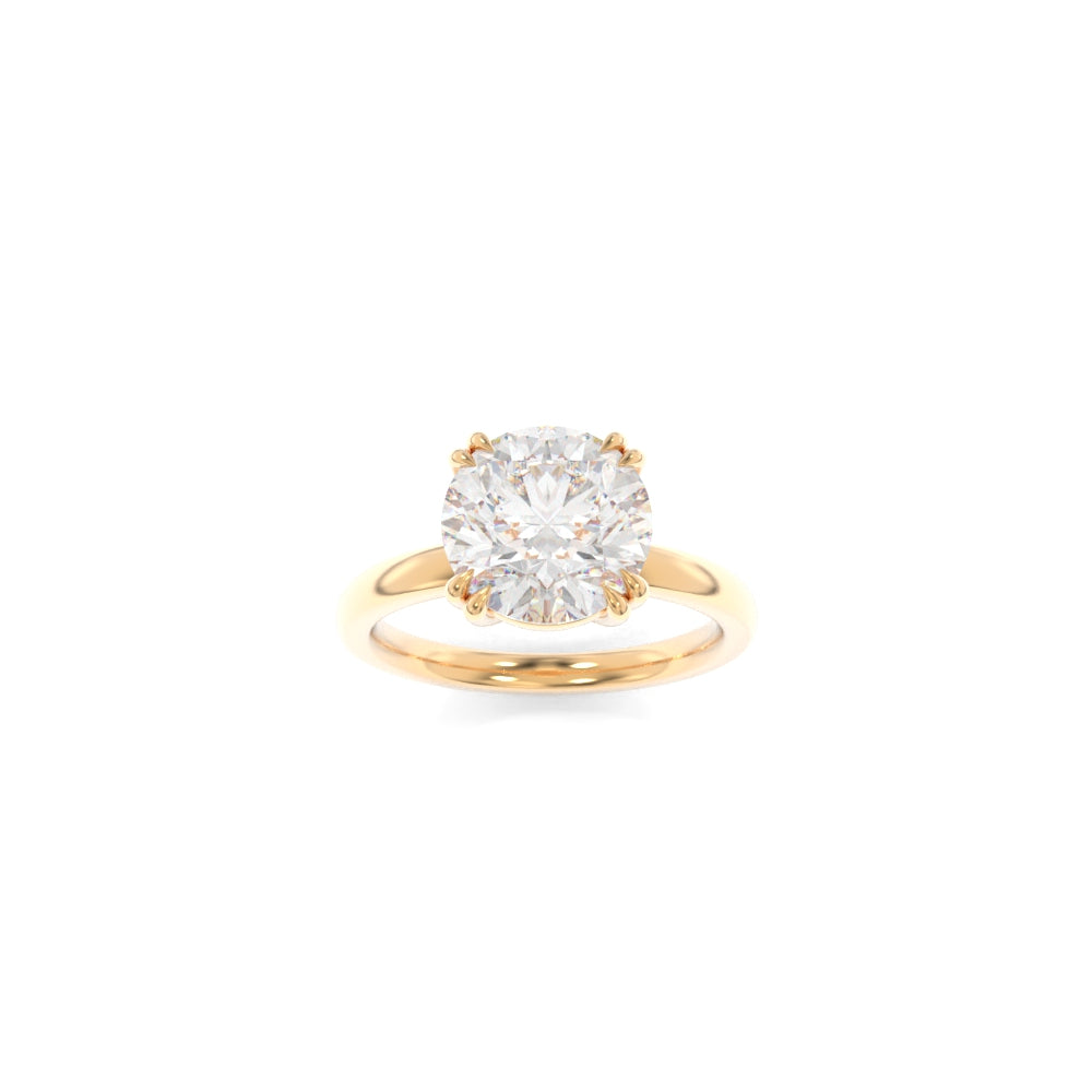 Rachel Solitaire - 8.5mm Round H&A TTG Moissanite