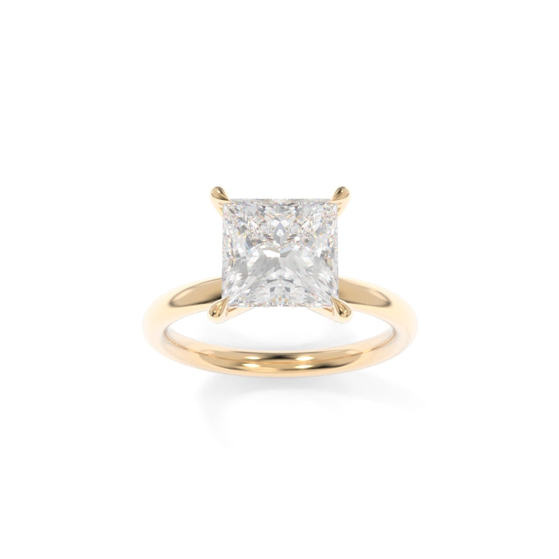 Tara Solitaire -2.71 F VVS2 Princess Lab Grown Diamond