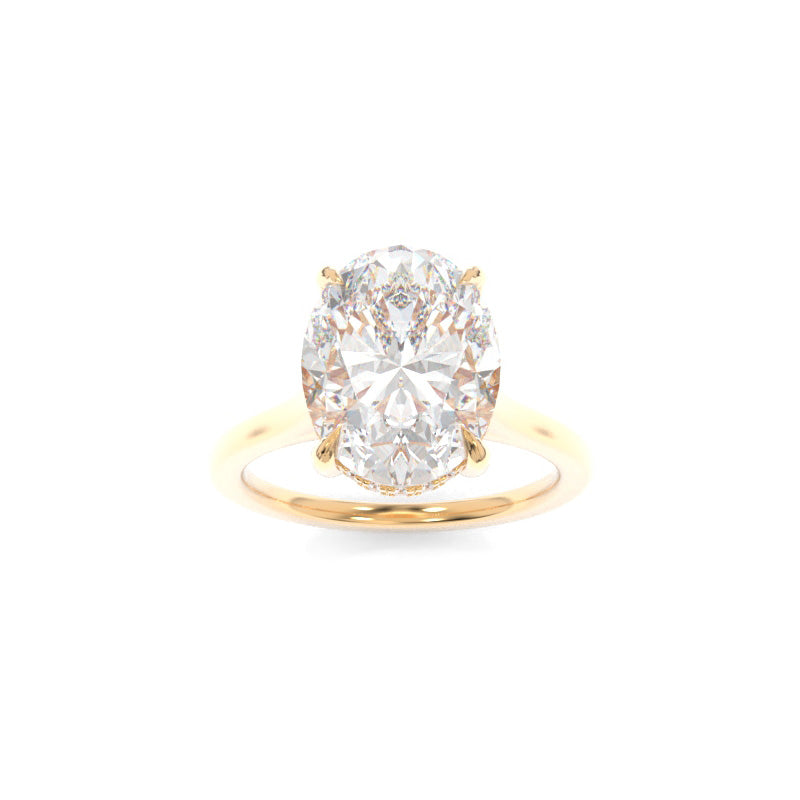 Elle Solitaire Lab Diamond Engagement Ring