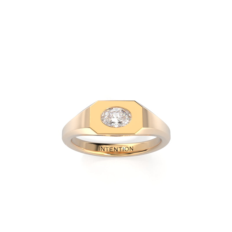 Men's High Polished Pinky Signet Ring