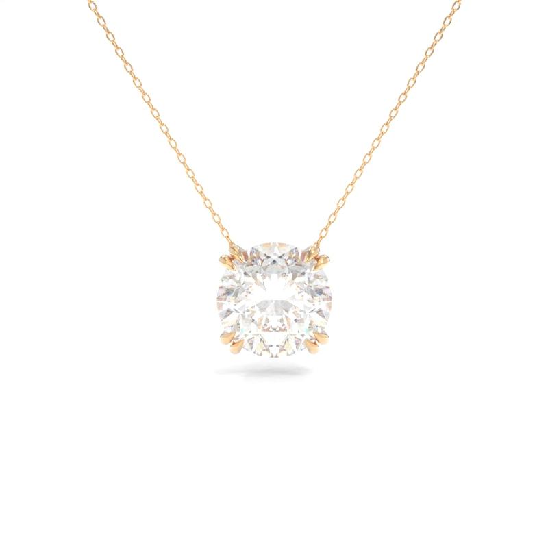 Zoë Chicco 14k Gold Classic Floating Diamond Solitaire Necklace – ZOË CHICCO