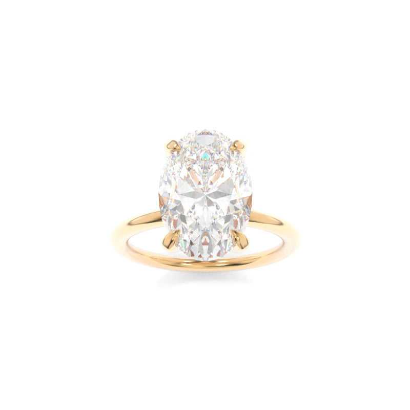 Selena - Oval Shaped Moissanite or Lab Grown Diamond Ring