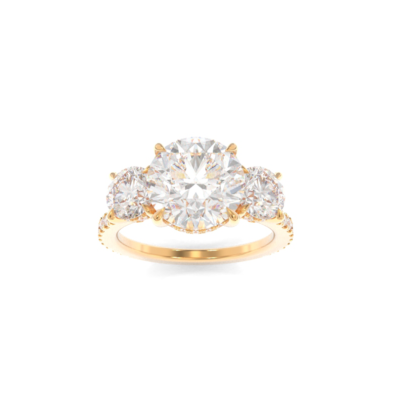 Gold Three Stones Ring Design | Gold 3 Stones Ring Design | Gold Lakshmi  Balaji - YouTube
