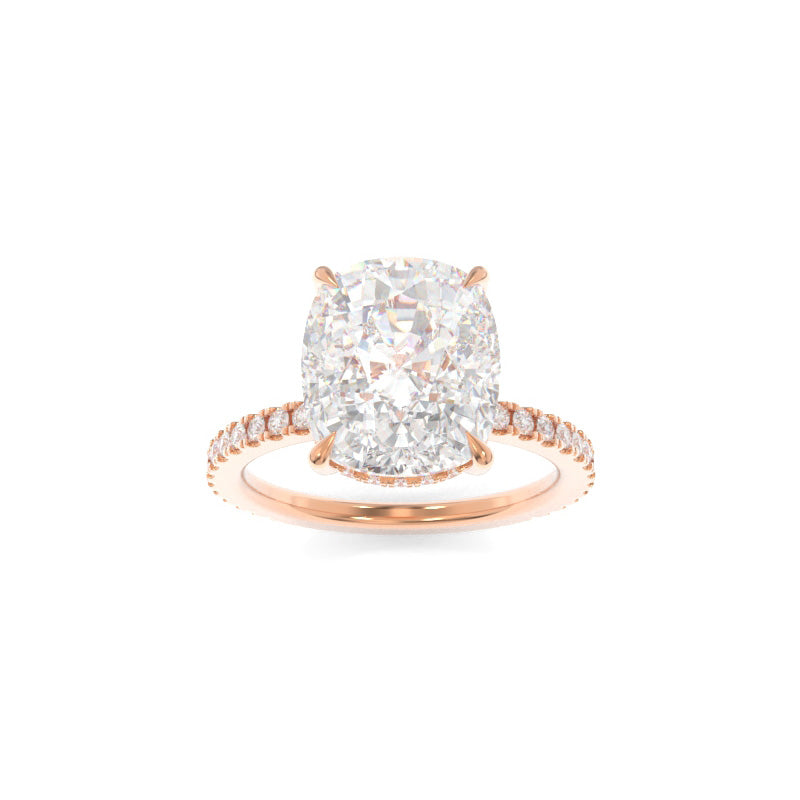 Elongated cushion hot sale diamond ring